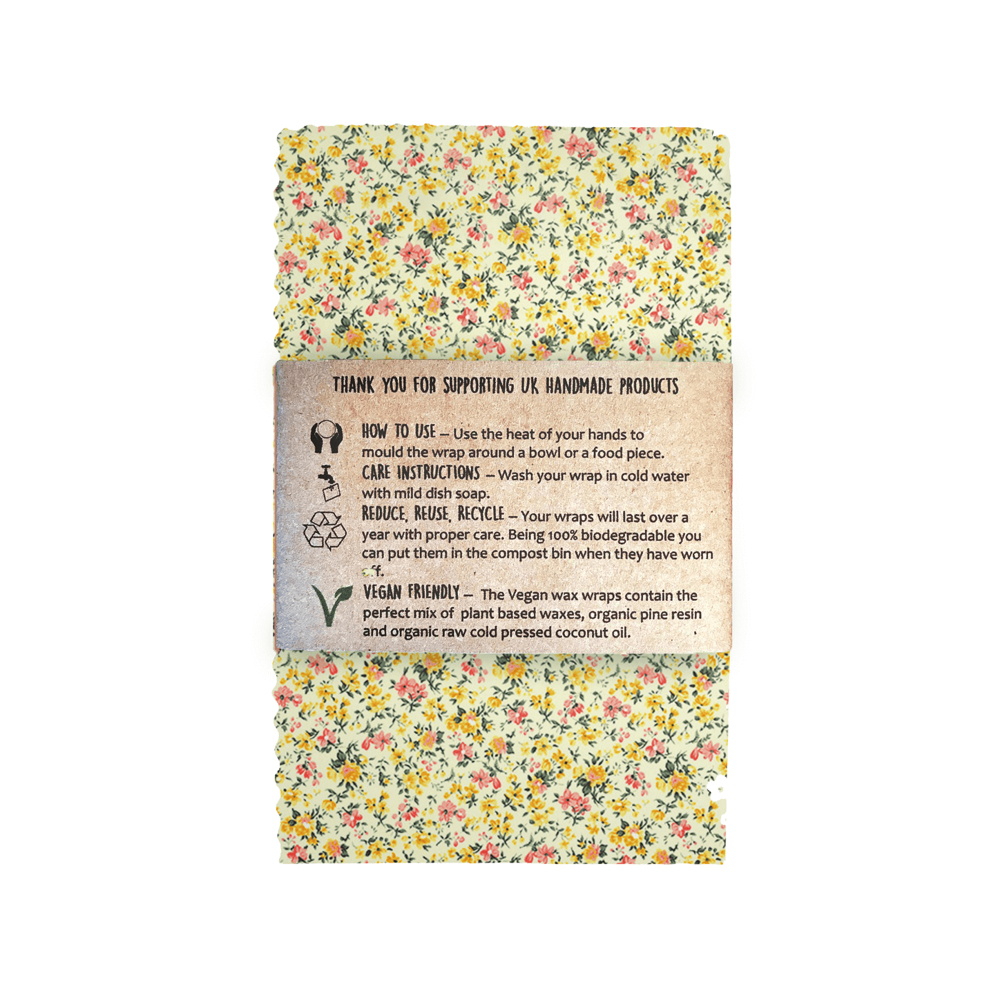 Wielorazowe wegańskie ekologiczne owijki do żywności (4 szt. w zestawie)-3