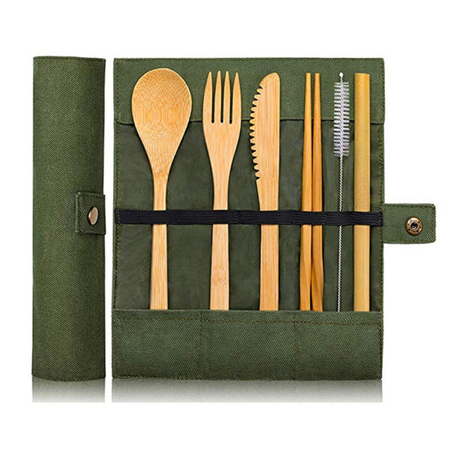 Eco-Friendly Bamboo Cutlery Set-4